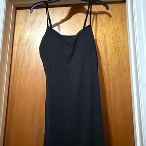 No Boundaries Classic Black Slip Dress